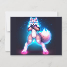 Furry Power aktivieren Postkarte