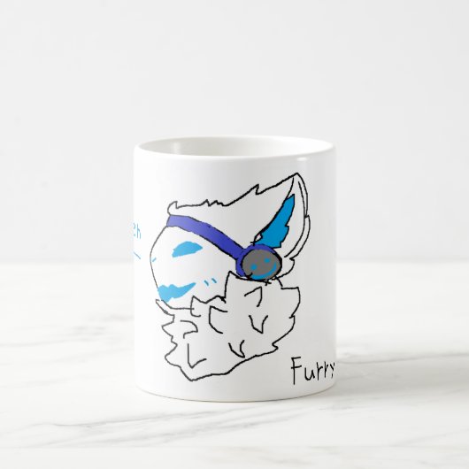 furry protogen mug kaffeetasse (Mittel)