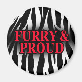 Furry & Proud Magnet Zebra Version (Vorne)