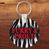 Furry & Proud Schlüsselanhänger (Vorderseite)
