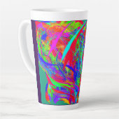 Furry Rainbow Colored Flower Milchtasse (Linke Ecke)