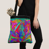 Furry Rainbow Colored Flower Tasche (Von Nahem)