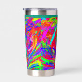 Furry Rainbow Colored Flower Thermobecher (Rechts)