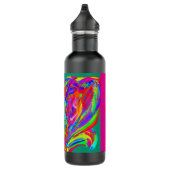 Furry Rainbow Colored Flower Water Bottle Edelstahlflasche (Rechts)