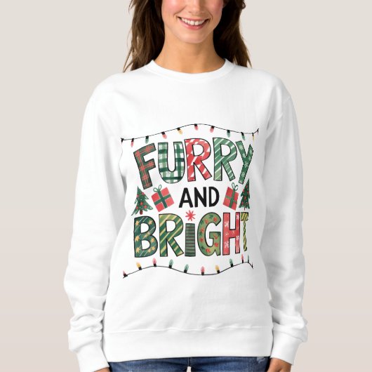 Furry und Bright Holiday Sweatshirt (Vorderseite)