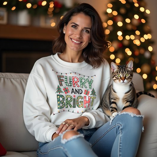 Furry und Bright Holiday Sweatshirt