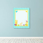 Furry Woodland 16x20 Leinwand Kinderzimmer Art (Insitu (Holzboden))