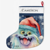 Furry Xmas Monster Großer Weihnachtsstrumpf (Rückseite)