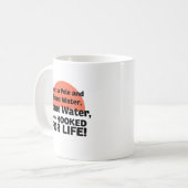 Fürs Leben an der Angel - Angeln Kaffeetasse (Vorderseite Links)
