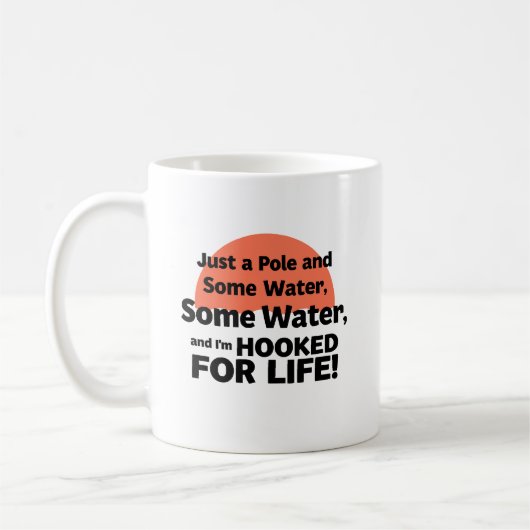Fürs Leben an der Angel - Angeln Kaffeetasse (Links)