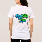 Fürs Leben angehakt Regenbogen Graffiti Tri-Blend Shirt (Rückseite)