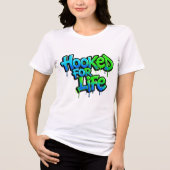 Fürs Leben angehakt Regenbogen Graffiti Tri-Blend Shirt (Vorderseite)