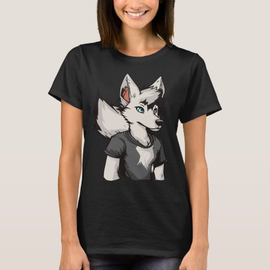 Fursona Cosplay  Furries Furry Fandom T-Shirt (Vorderseite)