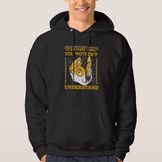 Fursona Fox Furries Cosplay Furry Fandom Hoodie (Vorderseite)