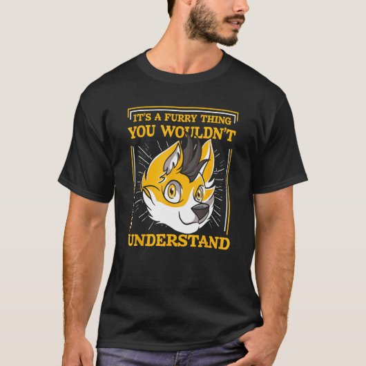 Fursona Fuchs Furries Cosplay Furry Fandom T-Shirt (Vorderseite)