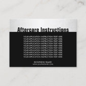 Fürsorge-Anweisungs-moderner silberner Visitenkarte (Vorderseite)