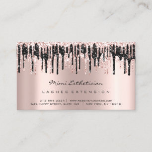 Fürsorge-Anweisungs-Peitsche erröten schwarze Visitenkarte