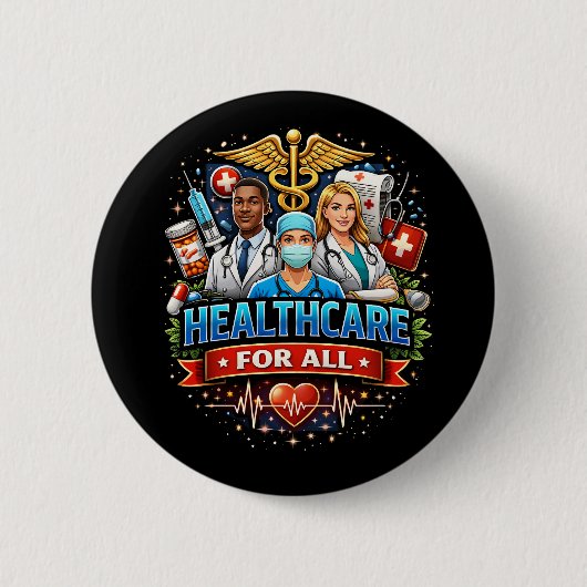 Fürsorge für alle button (Vorderseite)