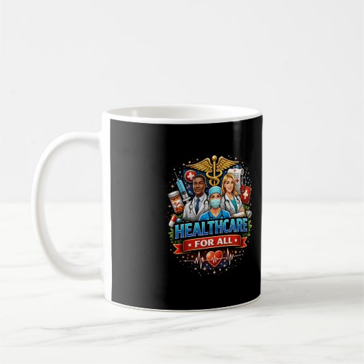 Fürsorge für alle kaffeetasse (Links)