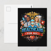 Fürsorge für alle postkarte (Vorne/Hinten)