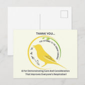 Fürsorge und Rücksichtnahme zeigen Postkarte (Vorne/Hinten)
