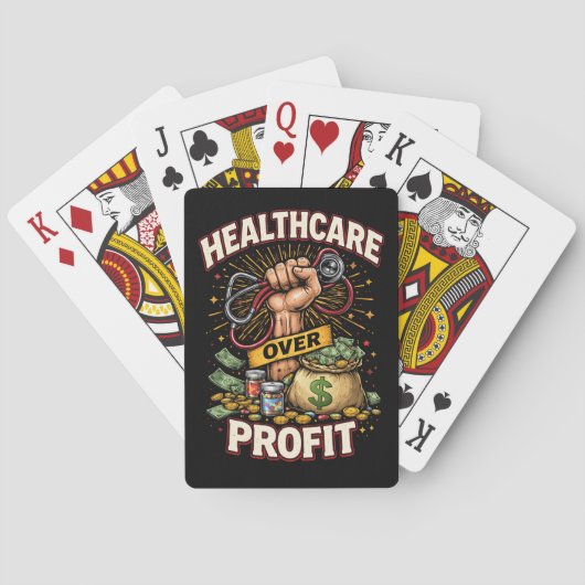 Fürsorge vor Profit Spielkarten (Rückseite)