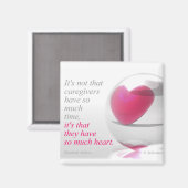 Fürsorger haben so viel Herz Magnet (Vorderseite/Rückseite)