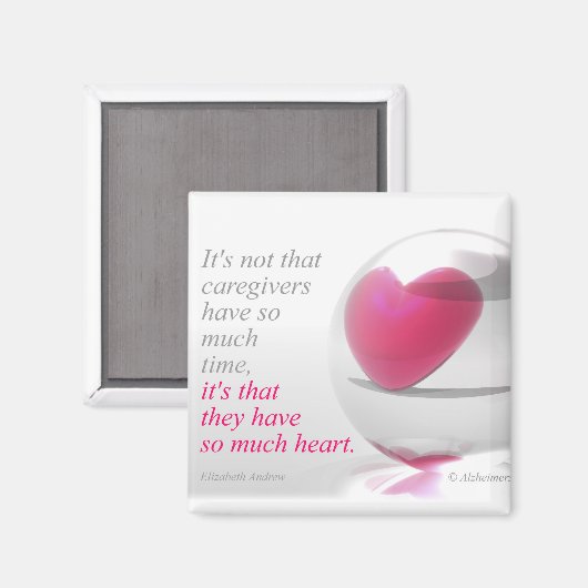 Fürsorger haben so viel Herz Magnet (Vorderseite/Rückseite)