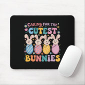 Fürsorgliche Nicu-Krankenschwester feiert Ostern m Mousepad (Mit Mouse)