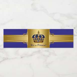 Fürstchen Baby Shower Wasserflaschen-Etiketten Wasserflaschenetikett