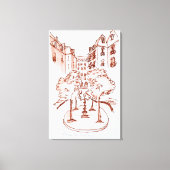 Furstenberg, Saint-Germain-des-Pres Kirche, Paris Leinwanddruck (Vorderseite)