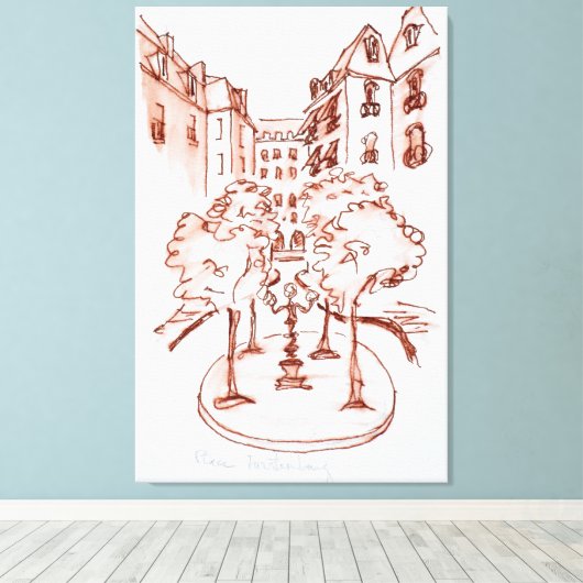 Furstenberg, Saint-Germain-des-Pres Kirche, Paris Leinwanddruck (Insitu (Holzboden))