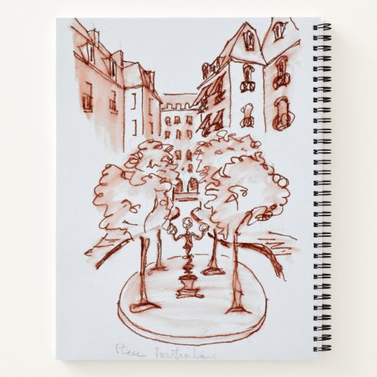 Furstenberg, Saint-Germain-des-Pres Kirche, Paris Notizblock (Rückseite)