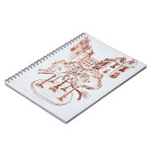 Furstenberg, Saint-Germain-des-Pres Kirche, Paris Notizblock (Linke Seite)