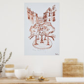 Furstenberg, Saint-Germain-des-Pres Kirche, Paris Poster (Küche)