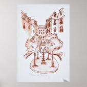 Furstenberg, Saint-Germain-des-Pres Kirche, Paris Poster (Vorne)