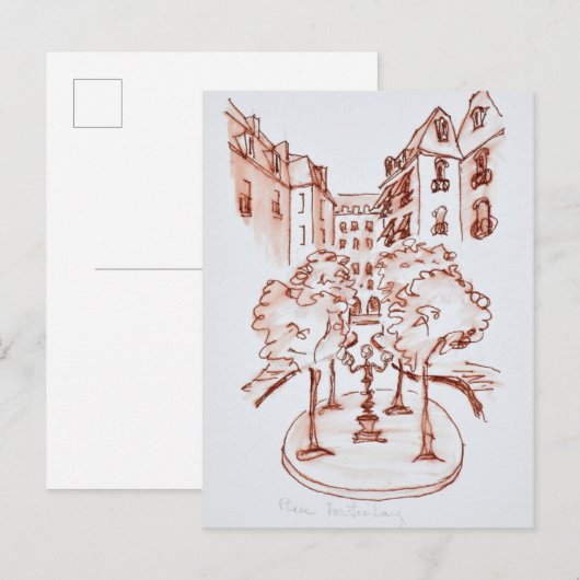 Furstenberg, Saint-Germain-des-Pres Kirche, Paris Postkarte (Vorne/Hinten)