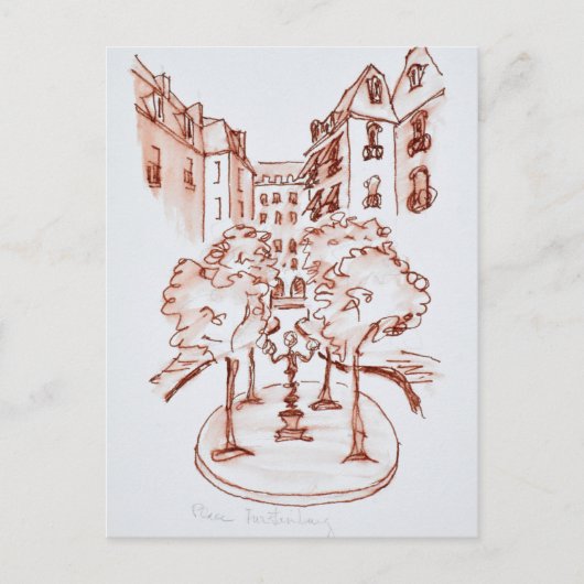 Furstenberg, Saint-Germain-des-Pres Kirche, Paris Postkarte (Vorderseite)