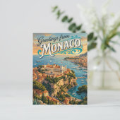 Fürstenpalast von Monaco Monaco Postkarte (Stehend Vorderseite)