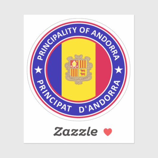 Fürstentum Andorra Aufkleber (Blatt)