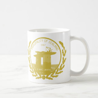 Fürstentum des sealand Siegel-Wappen Kaffeetasse