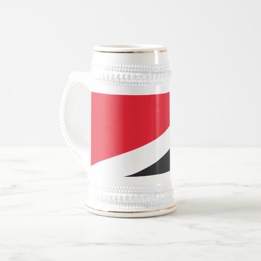 Fürstentum Sealand Flag Bierglas (Vorderseite Links)