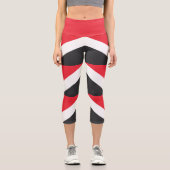 Fürstentum Sealand Flag Capri Leggings (Vorderseite)