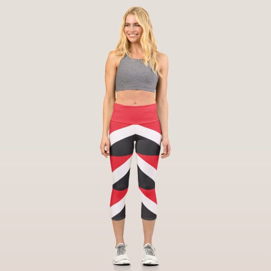Fürstentum Sealand Flag Capri Leggings (Vorderseite)