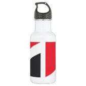 Fürstentum Sealand Flag Edelstahlflasche (Rückseite)