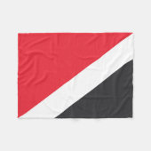 Fürstentum Sealand Flag Fleecedecke (Vorderseite (Horizontal))