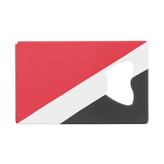 Fürstentum Sealand Flag Geldbeutel Flaschenöffner (Vorderseite (Horizontal))