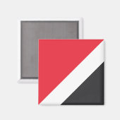 Fürstentum Sealand Flag Magnet (Vorderseite/Rückseite)