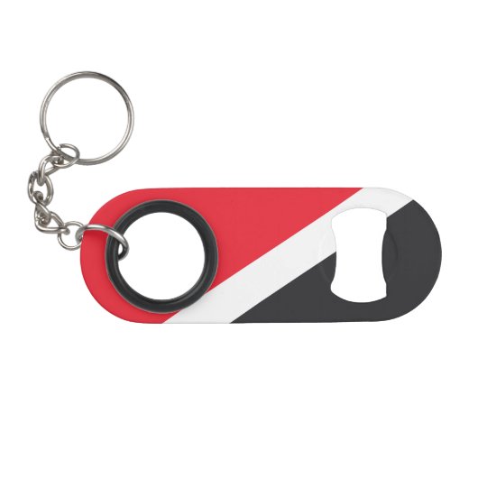 Fürstentum Sealand Flag Mini Flaschenöffner (Vorderseite (Horizontal))