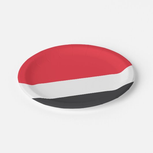 Fürstentum Sealand Flag Pappteller (Schrägansicht)